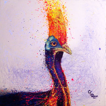 Картина под названием "Queen" - Cynthia Dormeyer, Подлинное произведение искусства, Акрил