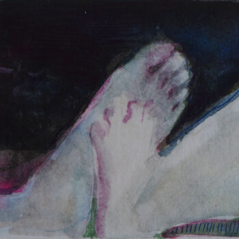Malerei mit dem Titel "Night touches" von Cynthia Gregorova, Original-Kunstwerk, Aquarell