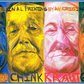 Painting titled "Nigger Chink Kraut…" by Cynthia Ruffin, Original Artwork, Acrylic