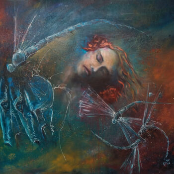 Painting titled "DEMENCIA" by Cynthia Saenz Sancho, Original Artwork, Acrylic