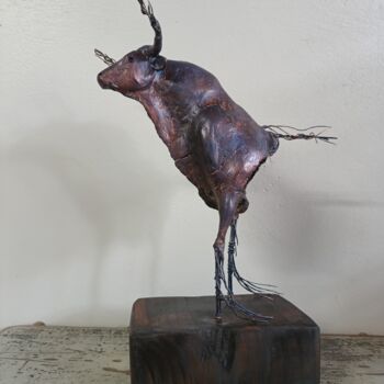 Sculpture intitulée "ATEZADO" par Cynthia Saenz Sancho, Œuvre d'art originale, Argile
