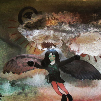 Картина под названием "Nuda duchowa" - Cyprian Birgiel, Подлинное произведение искусства, Акрил