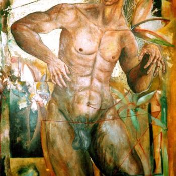 Pintura titulada "Homme" por Cyr Casas, Obra de arte original
