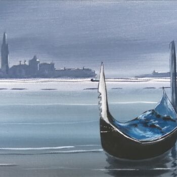 Peinture intitulée "Venise, vue sur le…" par Cyril Beaufils, Œuvre d'art originale, Acrylique