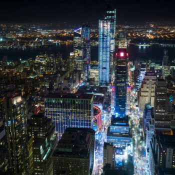 Fotografie getiteld "The night, New York" door Cyril Comtat, Origineel Kunstwerk, Digitale fotografie