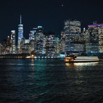 Photography titled "Rivage, New York" by Cyril Comtat, Original Artwork, Digital Photography