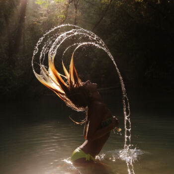 Photographie intitulée "L'eau" par Cyril Comtat, Œuvre d'art originale, Photographie numérique