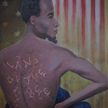 Painting titled "Land of the Free" by Cyril Harris, Original Artwork, Acrylic