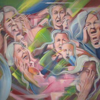 Peinture intitulée "I heard her cry" par Cyril Harris, Œuvre d'art originale, Huile