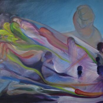 Pittura intitolato "Birth Life and Death" da Cyril Harris, Opera d'arte originale, Acrilico