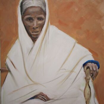 Painting titled "Harriet Tubman" by Cyril Harris, Original Artwork, Acrylic