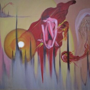 Pittura intitolato "It came by  surprise" da Cyril Harris, Opera d'arte originale, Acrilico