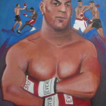 Painting titled "The Bull" by Cyril Harris, Original Artwork, Acrylic