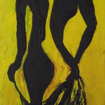 Peinture intitulée "Elle est troublante" par Cyril Lagorce, Œuvre d'art originale, Huile