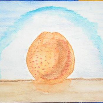 Картина под названием "Orange" - Cyrus, Подлинное произведение искусства, Масло