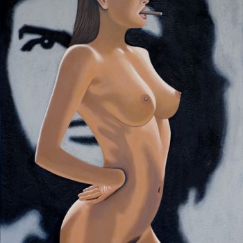 Painting titled "Cuba girl" by Czart, Original Artwork, Acrylic