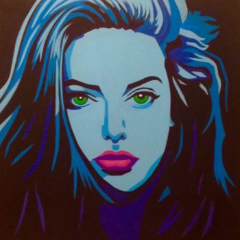 Painting titled "Angie" by Czart, Original Artwork, Acrylic