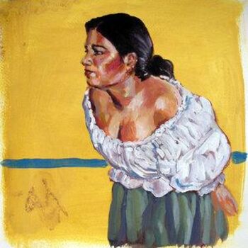 Painting titled "Gypsy Me" by Christina Zuloaga, Original Artwork