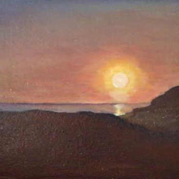 Painting titled "IL TRAMONTO IN SARD…" by M.D-Agostino, Original Artwork, Other