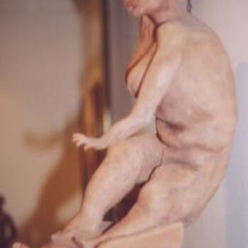 Sculpture titled "Domatrice di maiali" by D'Ambros Aferrigno, Original Artwork