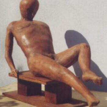 Skulptur mit dem Titel "FIGURA" von D'Ambros Aferrigno, Original-Kunstwerk