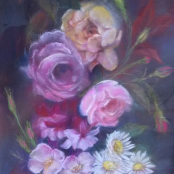 Peinture intitulée "fleurs-2.jpg" par Marie-Lise Courtel, Œuvre d'art originale