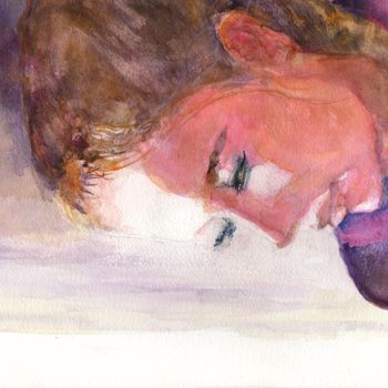 Painting titled "visage-a2.jpg" by Marie-Lise Courtel, Original Artwork