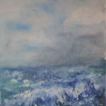 Pintura titulada "entre-ciel-et-mer.j…" por Marie-Lise Courtel, Obra de arte original