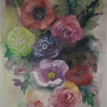Painting titled "fleurs-10.jpg" by Marie-Lise Courtel, Original Artwork