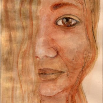 Painting titled "regard.jpg" by Marie-Lise Courtel, Original Artwork