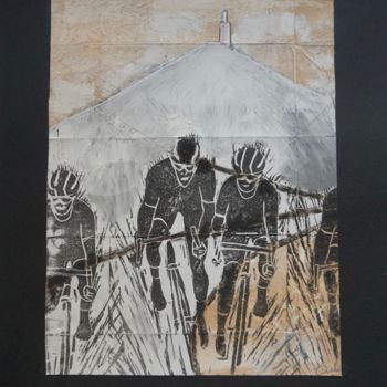 Printmaking titled "Mont Ventoux" by Dominique Duhot, Original Artwork, Engraving