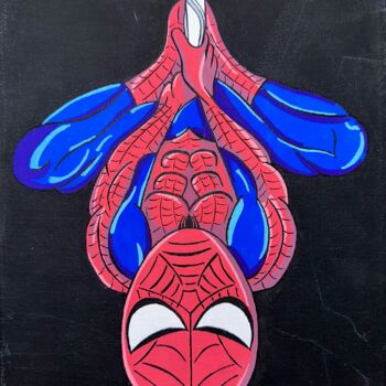 Dessin intitulée "SPIDER MAN" par D.Ink, Œuvre d'art originale, Marqueur