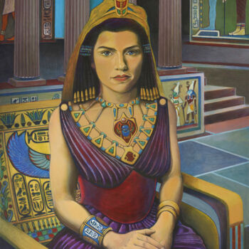 Pintura titulada "Cleopatra VII Thea…" por D-Marko-O, Obra de arte original, Acrílico Montado en Bastidor de camilla de made…