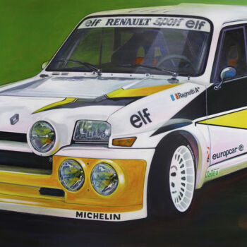 绘画 标题为“Renault 5 Turbo 1981” 由D-Marko-O, 原创艺术品, 丙烯