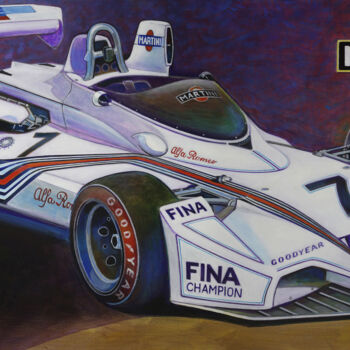 Painting titled "ALFA ROMEO Brabham…" by D-Marko-O, Original Artwork, Acrylic