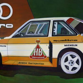 Painting titled "Audi Sport Quattro…" by D-Marko-O, Original Artwork, Acrylic