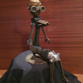 Sculpture titled "Robot Obsolete" by D.S.A.Rt, Original Artwork, Metals