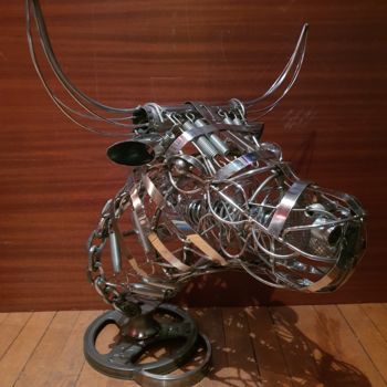 Скульптура под названием "EL TORO" - D.S.A.Rt, Подлинное произведение искусства, Металлы