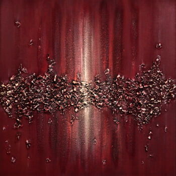 Painting titled "Licht rood" by Daan Corstjens, Original Artwork, Acrylic