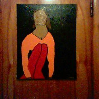 Painting titled "Junkie" by Carl Dabbah, Original Artwork, Oil