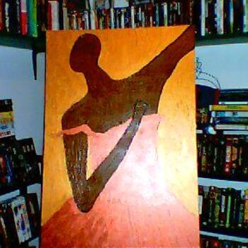 Painting titled "South Side Dancer" by Carl Dabbah, Original Artwork, Oil