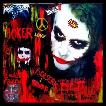 Painting titled "joker.jpg" by Dabu., Original Artwork, Acrylic