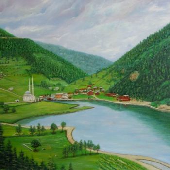 Painting titled "uzungöl" by Fotoressam, Original Artwork