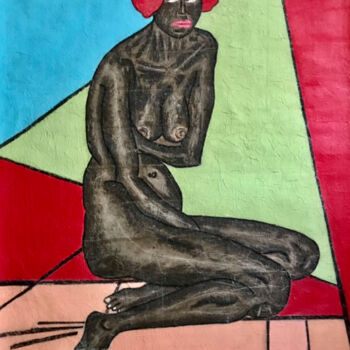 Ζωγραφική με τίτλο "Féminin 2" από Conceycam, Αυθεντικά έργα τέχνης, Ακρυλικό