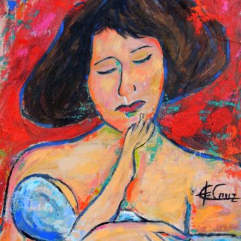 Pintura titulada "Mãe" por José Claudinei Da Cruz, Obra de arte original, Oleo