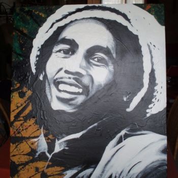 Peinture intitulée "Bob Marley" par Dadi, Œuvre d'art originale