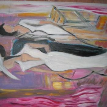 Painting titled "soirée de la dame e…" by Dadi55, Original Artwork