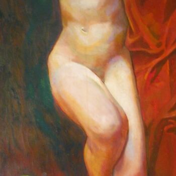 Pintura intitulada "Covid Christ 2020" por Dags, Obras de arte originais, Óleo