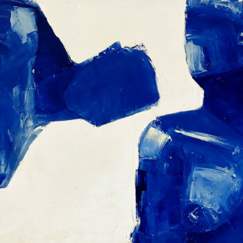 Peinture intitulée "Blue." par Dahlia Baasher, Œuvre d'art originale, Huile