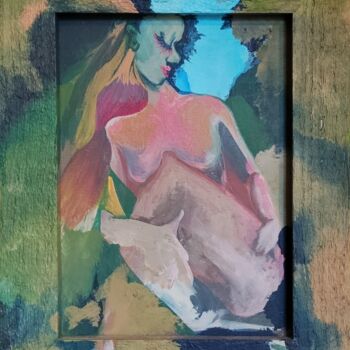 Peinture intitulée "Cuerpo pintado en l…" par Daïana Sena, Œuvre d'art originale, Acrylique